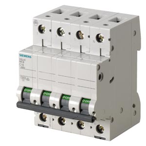 CIRCUIT BREAKER 400V 10KA,
3+N-POLE, B, 8A