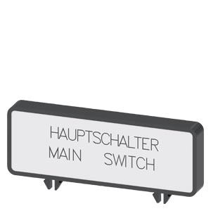 Inscription labels
German/English
"Hauptschalter