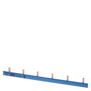 Pin busbar 1PH 10 mm2, 54TE
blue Pin busbar, 1 ph