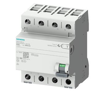 Residual current operated
circuit breaker, 4-pole
