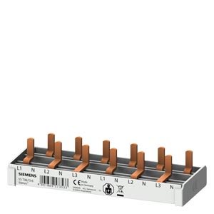 Pin Busbar 10mm2, 3p/N 6xComp 6MW