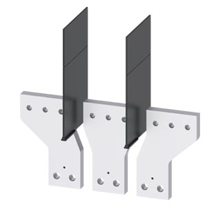 rozšíření přípojek z čelní strany 3 ks příslušenst