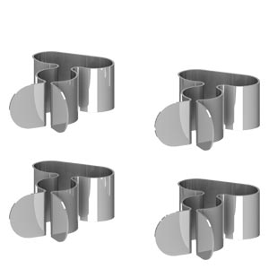 Cable shield clamps