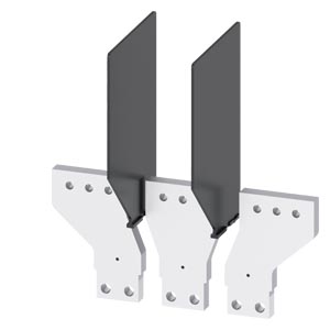 Front bus connectors offset, 3 pcs.