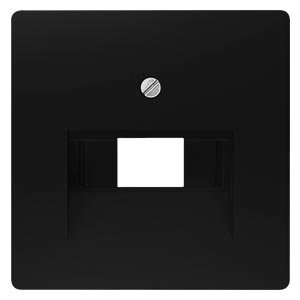 DELTA i-sys krycí deska soft černá UAE kat. 3, jed
