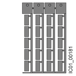 popisné štítky 20 x 7 mm Ti-grey