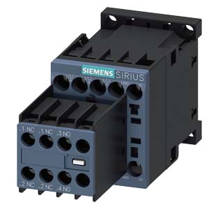 stykač, AC-3, 9A/4kW/400V, 3pólový, DC 24V, 2 NO +