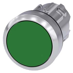tlačítko, 22 mm, kulaté, kov, s vysokým leskem, ze