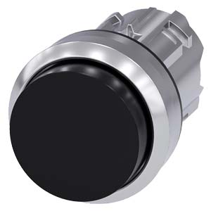 tlačítko, 22 mm, kulaté, kov, s vysokým leskem, če