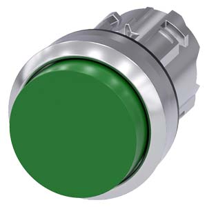 tlačítko, 22 mm, kulaté, kov, s vysokým leskem, ze
