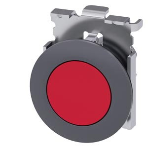 tlačítko, 30 mm, kulaté, kov, matné provedení, čer