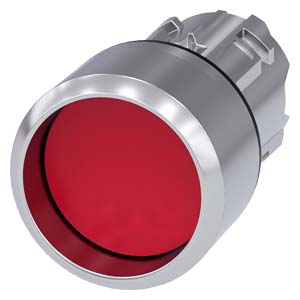 Tlačítko, 22 mm, kulaté, kov, s vysokým leskem, če