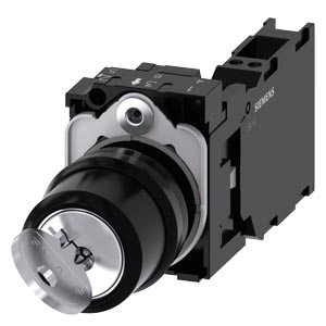 klíčový spínač RONIS, 22 mm, kulatý, plast, vytaže