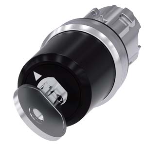 klíčový spínač BKS, 22 mm, kulatý, kov, s vysokým 