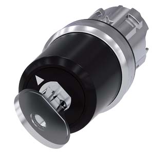 klíčový spínač BKS, 22 mm, kulatý, kov, s vysokým 