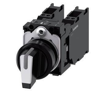 otočný spínač, s osvětlením, 22 mm, kulatý, plast,