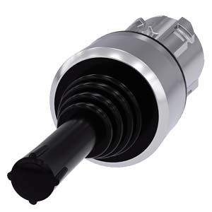 křížový spínač, 22 mm, kulatý, kov s vysokým leske