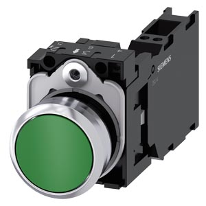 tlačítko, 22 mm, kulaté, kov, s vysokým leskem, ze