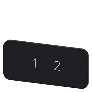 popisný štítek 12,5 x 27 mm, štítek černý, symbol: