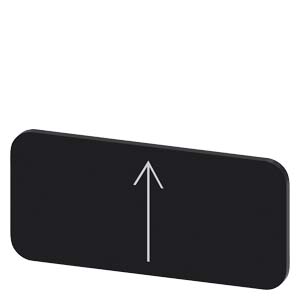 popisný štítek 12,5 x 27 mm, štítek černý, symbol: