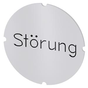 vložený štítek pro prosvětlené tlačítko, kulatý, m