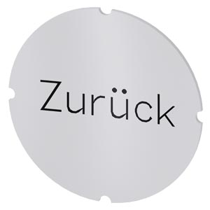 vložený štítek pro prosvětlené tlačítko, kulatý, m