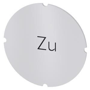 vložený štítek pro prosvětlené tlačítko, kulatý, m
