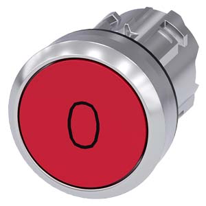 tlačítko, 22 mm, kulaté, kov, s vysokým leskem, če