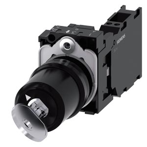 klíčový spínač CES, 22 mm, kulatý, plast, vytažení