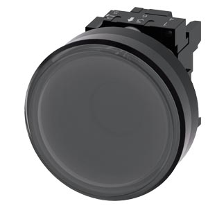 senzorové tlačítko, 22 mm, kulaté, plast, černá ba