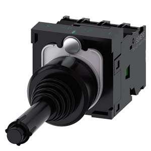 křížový spínač, 22 mm, kulatý, plast, černá barva,