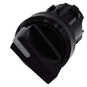 Otočný spínač s osvětlením, 22 mm, kulatý, plast, 