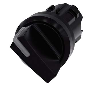 Otočný spínač s osvětlením, 22 mm, kulatý, plast, 