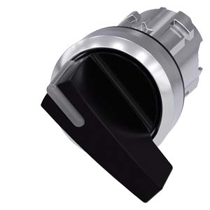 otočný spínač s osvětlením, 22 mm, kulatý, kov, s 