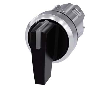otočný spínač s osvětlením, 22 mm, kulatý, kov, s 