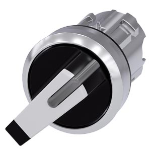 otočný spínač s osvětlením, 22 mm, kulatý, kov, s 