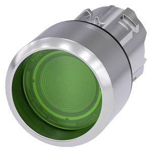 ILLUMINATED PUSHBUTTON,
22MM, ROUND,
METAL, SHIN
