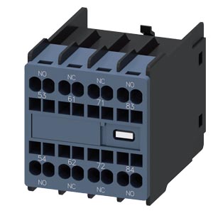 AUX.SWITCH BLOCK,FRONT,2NO+2NC,
CURR.PATH: 1NO, 1