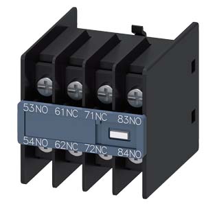 AUX.SWITCH BLOCK,FRONT,2NO+2NC,
CURR.PATH: 1NO, 1