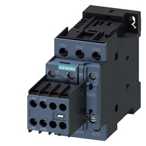 Stykač, AC-3, 9A/4kW/400V, 3pólový, DC 24V, 2 NO +