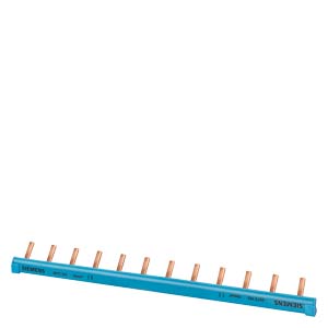 PIN BUSBAR, 1PHASE
10SQMM, 12PINS, ISOLATION BLUE