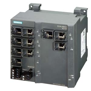SCALANCE X310, konfigurovatelný L2 switch průmyslo