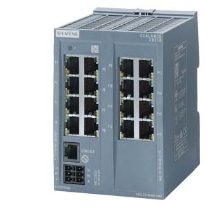 SCALANCE XB216, konfigurovatelný L2 switch průmysl