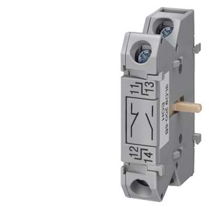 Auxiliary switch, 1NO+1NC,
lagging switching, wit