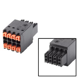 Connector, female, 8-pin